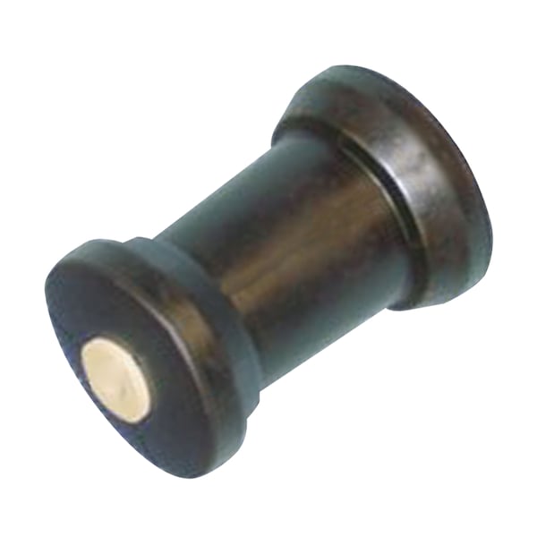 C.H. Yates C.H. Yates 5244-105EC Black Rubber Super Heavy Duty 'V' Keel Roller - 5 in. x 0.625 in. 5244-105EC - main